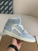 Louis Vuitton x Nike Air Jorda 1 High Aj1 Sneakers - Image 3