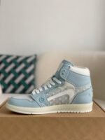 Louis Vuitton x Nike Air Jorda 1 High Aj1 Sneakers - Image 4