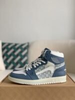 Louis Vuitton x Nike Air Jorda 1 High Aj1 Sneakers - Image 2