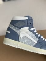 Louis Vuitton x Nike Air Jorda 1 High Aj1 Sneakers - Image 6