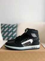 Louis Vuitton x Nike Air Jorda 1 High Aj1 Sneakers - Image 2