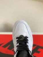 clot x Air Jordan Aj1 Mid "Fearless" White Silk Sneaker - Image 8