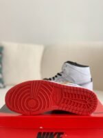 clot x Air Jordan Aj1 Mid "Fearless" White Silk Sneaker - Image 9