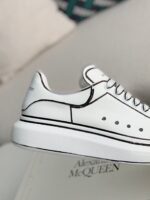 Alexander McQueen MQ White hand-painted Sneakers - Image 6