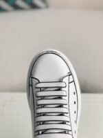 Alexander McQueen MQ White hand-painted Sneakers - Image 8