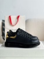 Alexander McQueen MQ golden cowhide tail Aircushion bottom Sneakers