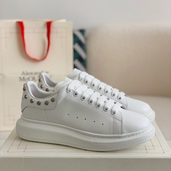 Alexander McQueen MQ White Rose na il tail Sneakers