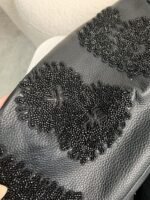 Louis Vuitton FW23 lettered beadedembroidered leather jacket - Image 13