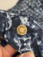 Louis Vuitton Classic Logo printed all over patchworkdenim jacket - Image 5