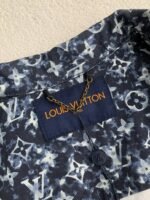 Louis Vuitton Classic Logo printed all over patchworkdenim jacket - Image 9