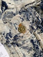 Louis Vuitton Classic Logo printed all over patchworkdenim jacket - Image 8