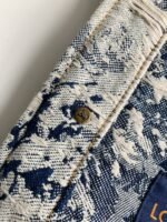 Louis Vuitton Classic Logo printed all over patchworkdenim jacket - Image 9