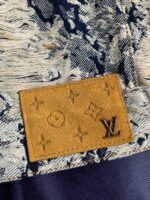 Louis Vuitton Classic Logo printed all over patchworkdenim jacket - Image 10