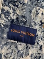 Louis Vuitton Classic Logo printed all over patchworkdenim jacket - Image 11