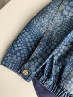Louis Vuitton Classic Logo printed all over patchworkdenim jacket - Image 5