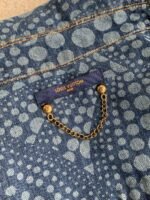 Louis Vuitton Classic Logo printed all over patchworkdenim jacket - Image 7