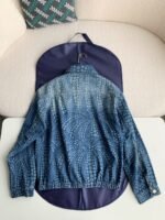 Louis Vuitton Classic Logo printed all over patchworkdenim jacket - Image 2