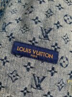 Louis Vuitton Classic Logo printed all over patchworkdenim jacket - Image 12