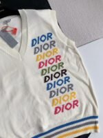 Dior Monochrome striped knitted waistcoat - Image 6