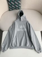 Balenciaga logo print sports hooded sweatshirt