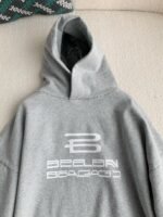 Balenciaga logo print sports hooded sweatshirt - Image 3