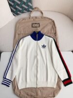 Gucci x Adidas Men's knitted sweater jacket - Image 2