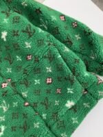 Louis Vuitton Jacquard vertical collarzipper fleece jackethooded jacket - Image 8