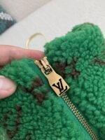 Louis Vuitton Jacquard vertical collarzipper fleece jackethooded jacket - Image 7