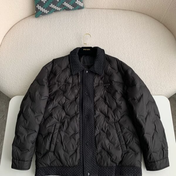 PRADA men's warm and fashionable patchwork casual jacket