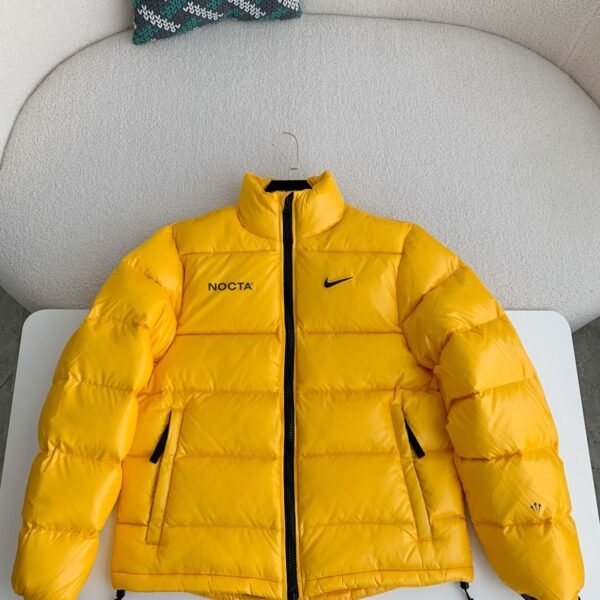 Nike x Drake solid color 3D logo stand up collardown jacket