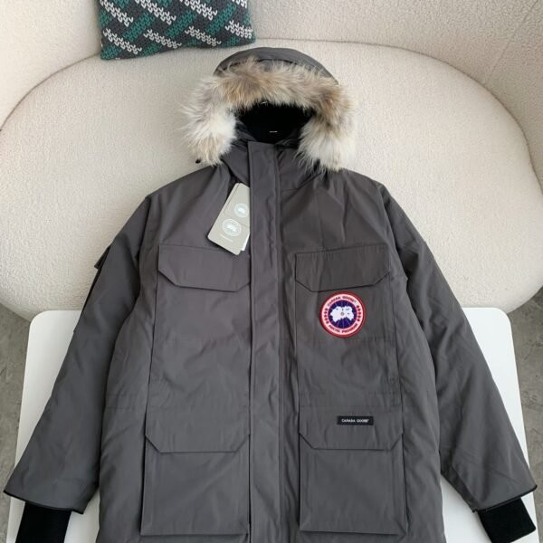Canada goose Classic expedition pure color winter hardhat Parkercoat down jacket