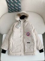Canada goose Classic expedition pure color winter hardhat Parkercoat down jacket