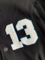 OFF-WHITE xAc Milan FW22 Collaborative  Colorblock Baseball Jacket - Image 10