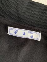 OFF-WHITE xAc Milan FW22 Collaborative  Colorblock Baseball Jacket - Image 7