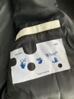 OFF-WHITE xAc Milan FW22 Collaborative  Colorblock Baseball Jacket - Image 13