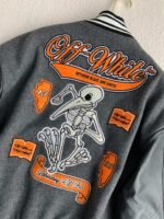 OFF-WHITE FW21 Alphabet pattern Baseball uniform - Image 7