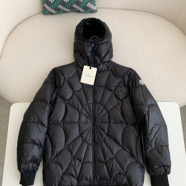 Moncler FW22 Spider-Man Zip Hooded Down Jacket