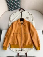Hermès Collector's style jacket in pebbled lambskin