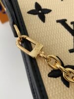 Louis Vuitton's New Lafite Cotton Embroidered ToiletryPouch Chain Bag M82521Size: 25*20*5.5cm - Image 8