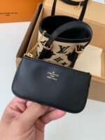 Louis Vuitton New Lafite Cotton Embroidered NANOBUCKET Handbag M82418Size: 13*17*9cm - Image 11