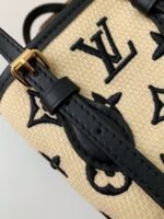 Louis Vuitton New Lafite Cotton Embroidered NANOBUCKET Handbag M82418Size: 13*17*9cm - Image 12