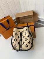 Louis Vuitton's New Lafite Cotton Embroidery NÃONO ÉBucket Bag M23080Size:26*26*17.5cm - Image 2