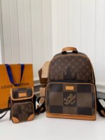 Louis Vuitton x Nigo Co branded Campus Men'sBackpack N40380, Top QualitySize: 30*39* 13cm - Image 6