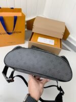 Louis Vuitton's New MONTSOURlS Men's Black FlowerBackpack M45583, Top Quality Size: 32*40*19cm - Image 4