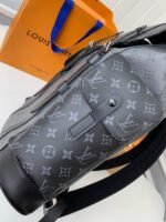 Louis Vuitton's New MONTSOURlS Men's Black FlowerBackpack M45583, Top Quality Size: 32*40*19cm - Image 11
