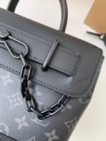 Louis Vuitton's new Sac Plat Horizontal Zippé men'sblack flower briefcase M45165Size: 25*19*8cm - Image 11