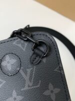 Louis Vuitton's new Sac Plat Horizontal Zippé men'sblack flower briefcase M45165Size: 25*19*8cm - Image 16