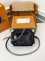 Louis Vuitton New SIDE TRUNK full leathermedium size handbag M11350 Size:21*14*6cm