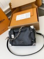 Louis Vuitton New SIDE TRUNK full leathermedium size handbag M11350 Size:21*14*6cm - Image 5