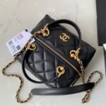 Chanel 23A Premium Handmade Sheepskin PortableLunch Box Bag AS4201, Top QualitySize: 17*21*5.5cm - Image 2